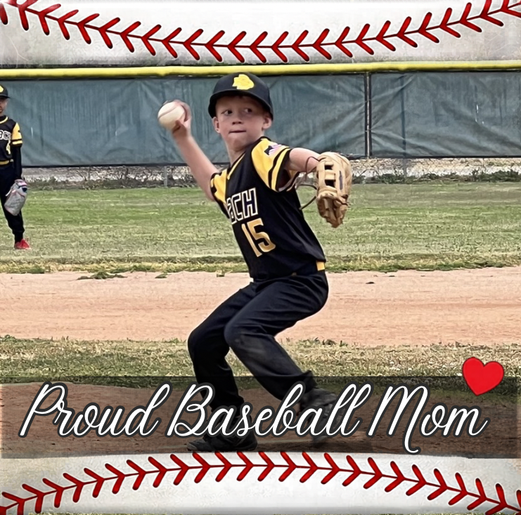 Custom Proud Baseball Mom Magnet