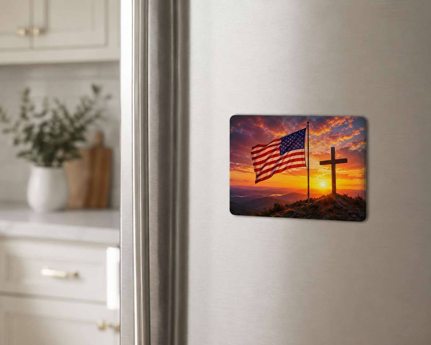 God bless the USA magnet